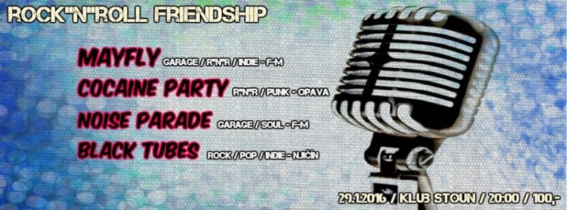 MAYFLY, COCAINE PARTY, NOISE PARADE, BLACK TUBES