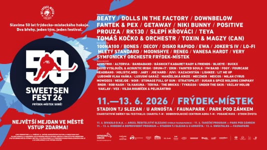 SWEETSEN FEST 2026 DEN 3 - VSTUP ZDARMA