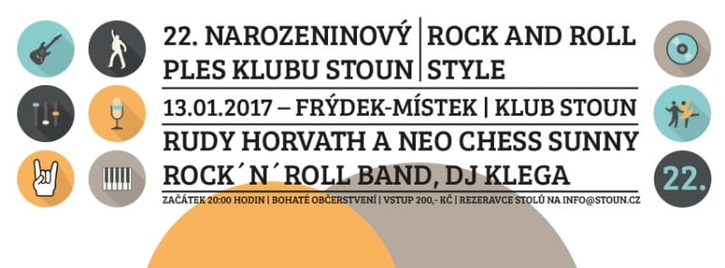 22. NAROZENINOVÝ PLES - ROCK AND ROLL STYLE